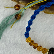 Natural Cognac and Red Amber Beads Bracelet 3.81g 16cm 10.1 by 7.6mm 1 Bead 6.5mm 10 Beads - Huangs Jadeite and Jewelry Pte Ltd