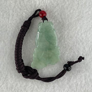 Type A Blueish Green Jadeite Goldfish Pendant 10.23g 37.0 by 22.11 by 7.4mm - Huangs Jadeite and Jewelry Pte Ltd