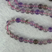 Average Grade Natural Super 7 Crystal Beads Necklace 天然超级七水晶珠项链 34.44g 54cm 6.9mm 85 Beads - Huangs Jadeite and Jewelry Pte Ltd