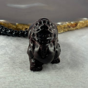 Natural African Rosewood Pixiu Handplay 天然非洲紫檀貔貅手把件 54.65g 64.2 by 27.3 by 43.0mm - Huangs Jadeite and Jewelry Pte Ltd