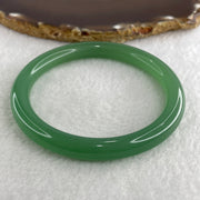 Natural Green Agate Chalcedony Bangle 33.60g Inner Diameter 60.7mm 8.9 by 9.0mm (Perfect) - Huangs Jadeite and Jewelry Pte Ltd
