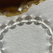 Natural Clear Quartz Bracelet 天然白水晶手链 30.62g 17cm 10.6mm 19 Beads - Huangs Jadeite and Jewelry Pte Ltd