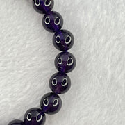 Good Grade Natural Amethyst Bracelet 19.66g 15.5cm 8.9mm 22 Beads - Huangs Jadeite and Jewelry Pte Ltd