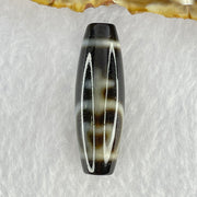 Natural Powerful Tibetan Old Oily Agate Double Nectar Vessel Dzi Bead Heavenly Master (Tian Zhu) 花蜜容器眼天珠 10.32g 40.0 by 13.4mm - Huangs Jadeite and Jewelry Pte Ltd