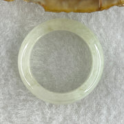 Type A Natural White to Faint Green Jadeite Ring 3.74g 5.8 b y 3.5mm US 8.2 HK 18 (Very Very Slight Internal Line) - Huangs Jadeite and Jewelry Pte Ltd