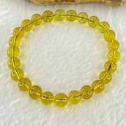 Natural Purple Honey Amber Beads Bracelet 天然紫蜜琥珀手链 4.95g 15cm 7.2mm 25 Beads - Huangs Jadeite and Jewelry Pte Ltd