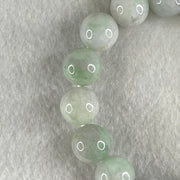 Type A Light Green with Slight Light Lavender Jadeite Beads Bracelet 47.81g 15cm 12.2mm 16 Beads - Huangs Jadeite and Jewelry Pte Ltd