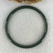 Natural Type A Green Jadeite Bangle | 62.1mm Inner Diameter (13.08g 5.0x5.1mm | Perfect Flawless Grade | Heart Harmony & Infinite Abundance) - Huangs Jadeite and Jewelry Pte Ltd