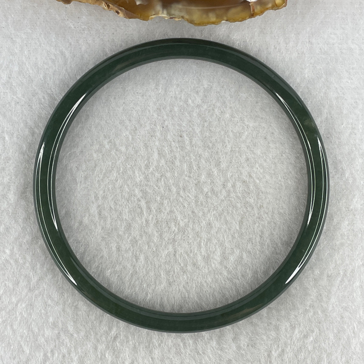 Natural Type A Green Jadeite Bangle | 62.1mm Inner Diameter (13.08g 5.0x5.1mm | Perfect Flawless Grade | Heart Harmony & Infinite Abundance) - Huangs Jadeite and Jewelry Pte Ltd
