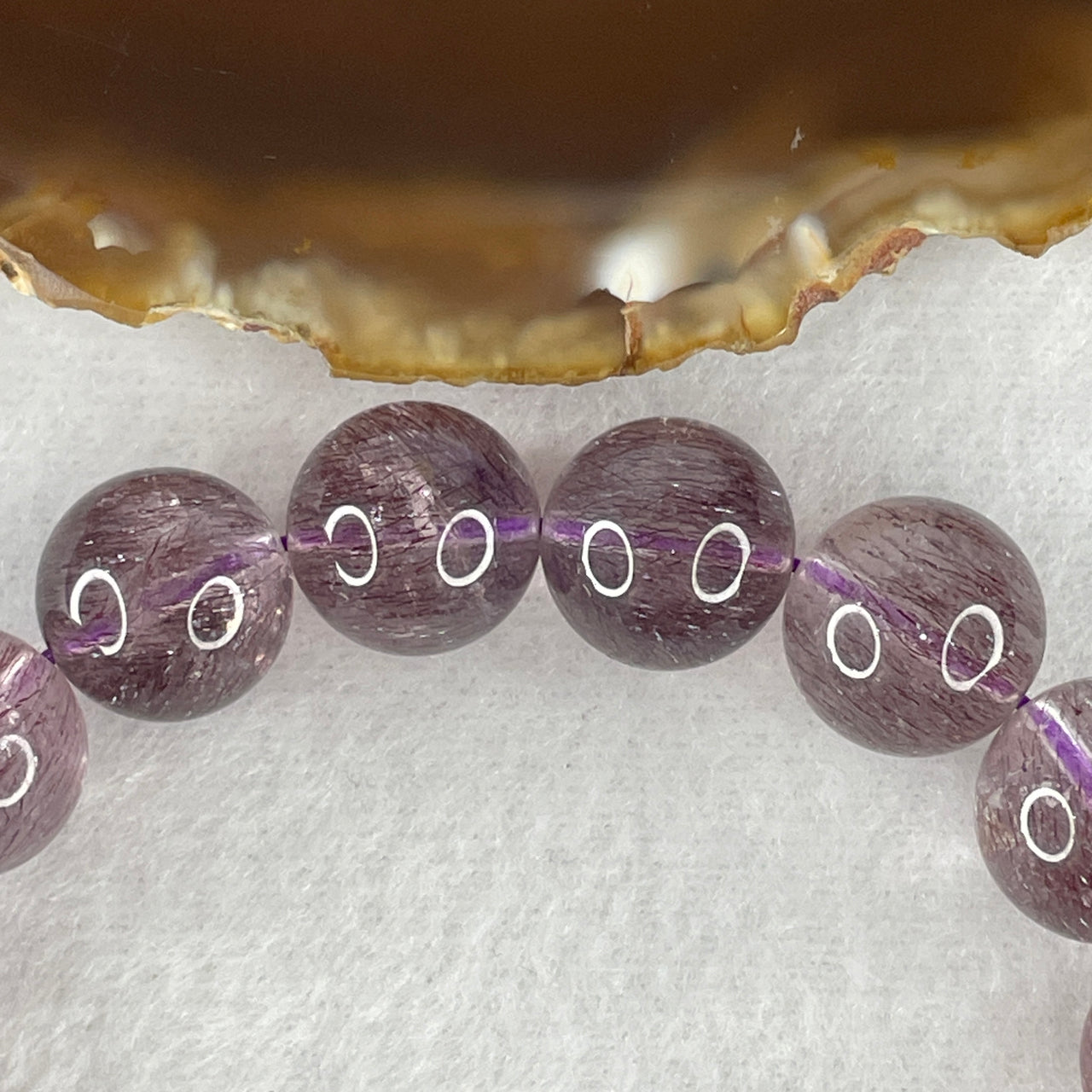 Luck, Wealth and Prosperity - Rare Very Very Good Grade Natural Red Fire Works Super 7 Beads Bracelet 51.81g 17cm 13.6mm 16 Beads