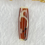 Natural Powerful Tibetan Old Oily Agate Ruyi Dzi Bead Heavenly Master (Tian Zhu) 如意天珠 8.68g 37.8 by 12.0mm - Huangs Jadeite and Jewelry Pte Ltd