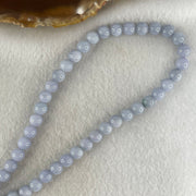 Type A Full Lavender Jadeite Beads Necklace 57.64g 66cm 7.0mm 98 Beads - Huangs Jadeite and Jewelry Pte Ltd
