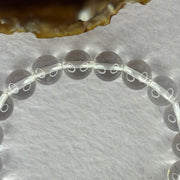 Natural Clear Quartz Bracelet 天然白水晶手链 30.79g 17cm 10.6mm 19 Beads - Huangs Jadeite and Jewelry Pte Ltd