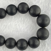 Natural Black Amber Beads Bracelet 天然大黑天翁琥珀项链 31.58g 30cm  7.1 - 14.9mm 51 Beads - Huangs Jadeite and Jewelry Pte Ltd
