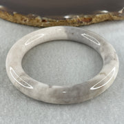Natural Purple Flower Agate Full Round Bangle | (43.21g | 53.8mm ID | 10.7 x 10.3mm | Close to Perfect | Royal Blooming Grace & Spiritual Elevation Anchor, Feng Shui Blessing & Sovereign Fu Zhuo Bangle) - Huangs Jadeite and Jewelry Pte Ltd