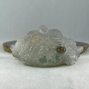 Natural White with Blue and Brown Spots Agate with Amethyst 3 Legged Toast Display 410.5g 111.0 by 84.0 by 50.0mm - Huangs Jadeite and Jewelry Pte Ltd