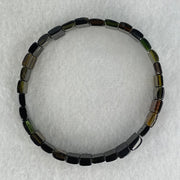 Very Good Grade Tourmaline Shou Pai Bracelet 13.94g 17cm 9.9 by 6.2mm 32pcs - Huangs Jadeite and Jewelry Pte Ltd