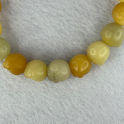Natural Mixed Color Bodhi Beads in Paw Bracelet 21.32g 17.5cm 12.8mm 18 Beads - Huangs Jadeite and Jewelry Pte Ltd