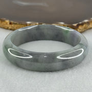 Type A Grey Wuji with Lavender and Green Jadeite Bangle Internal Diameter 56.2mm 61.48g 15.4 by 8.5mm (Slight Internal Lines) - Huangs Jadeite and Jewelry Pte Ltd
