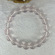 Natural Rose Quartz Beads Bracelet 天然玫瑰石英珠手链 32.27g 17.5cm 10.9mm 19 Beads - Huangs Jadeite and Jewelry Pte Ltd