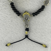 925 Sliver Hell God with Coconut Husk Beads Bracelet 17.21g 27.1 by 13.0 by 9.1 mm - Huangs Jadeite and Jewelry Pte Ltd