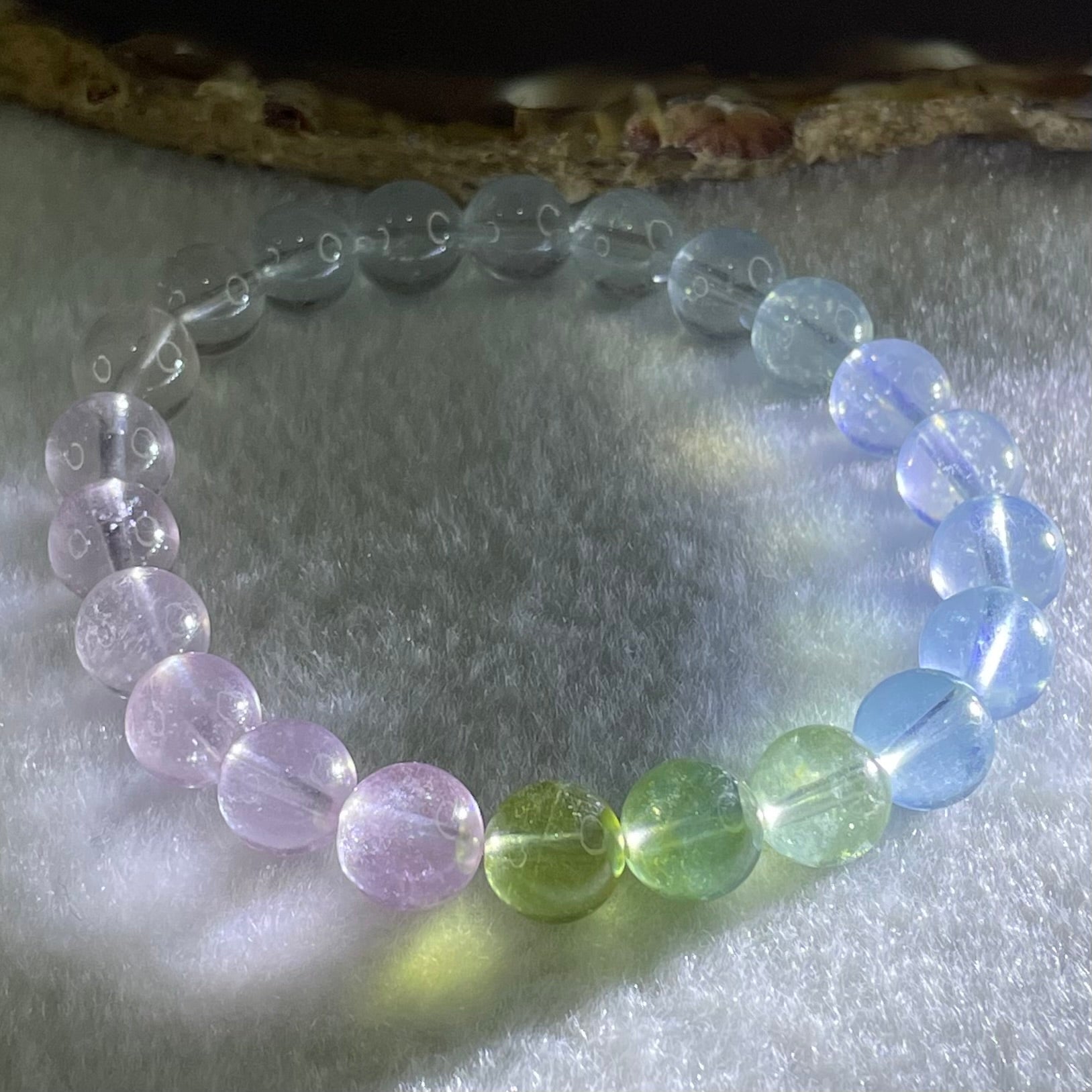 Very Very High Grade Transparent Natural Morganite Beryl Beads Bracelet 19.88g 15.5cm 8.9mm 22 Beads - Huangs Jadeite and Jewelry Pte Ltd