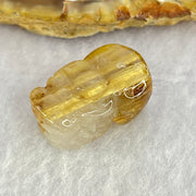 Natural Golden Rutilated Quartz Pixiu Charm 4.07g 20.6 by 12.3 by 9.5mm - Huangs Jadeite and Jewelry Pte Ltd