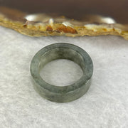 Type A Semi Icy Grey Wuiji Jadeite Ring 4.74g 7.2 by 3.2mm US 7.5/ HK 16.5 (Close to Perfect) - Huangs Jadeite and Jewelry Pte Ltd