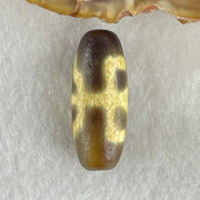 Natural Powerful Tibetan Old Oily Agate Patina Guiren Tairen Human Dzi Bead Totem Amulet Heavenly Master (Tian Zhu) 贵人天诛 5.37g 28.3 by 11.6mm - Huangs Jadeite and Jewelry Pte Ltd