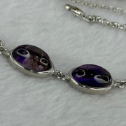 Above Average Natural Super 7 in S925 Sliver Bracelet 3.76g 11.4 by 7.3 by 4.9mm - Huangs Jadeite and Jewelry Pte Ltd