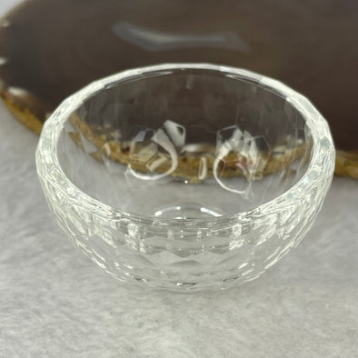 Transparent Bowl Luili Display 64.54g 60.2 by 35.8mm - Huangs Jadeite and Jewelry Pte Ltd