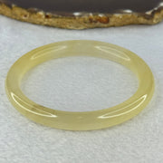 Transparent Yellow Quartzite Jade Bangle 天山玉手镯 Internal Diameter 62.0mm 33.28g 9.3 by 8.3mm - Huangs Jadeite and Jewelry Pte Ltd