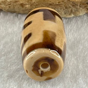 Natural Powerful Tibetan Old Oily Agate Patina Guiren Tairen Human Dzi Bead Totem Amulet Heavenly Master (Tian Zhu) 贵人天诛 4.61g 19.7 by 11.7mm - Huangs Jadeite and Jewelry Pte Ltd