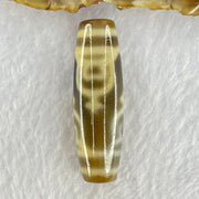 Natural Powerful Tibetan Old Oily Agate 4 Nectar Vessel Dzi Bead Heavenly Master (Tian Zhu) 花蜜容器眼天珠 17.35g 48.6 by 15.2mm - Huangs Jadeite and Jewelry Pte Ltd