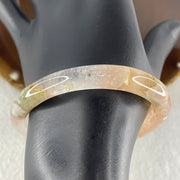 Natural Pink Flower Agate Oval Bangle Set | (68.69g | 55.6mm ID | 9.0 x 6.9mm | Blooming Self-Love & Emotional Renewal Anchor, Feng Shui Harmony & Sovereign Guifei Stacking Bangle Set) - Huangs Jadeite and Jewelry Pte Ltd