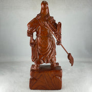 Natural Rosewood Guan Gong Display 622.8g 160.0 by 240.0 by 280.0mm - Huangs Jadeite and Jewelry Pte Ltd
