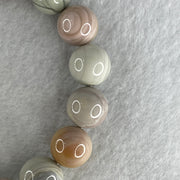 Certified Natural Alashan Agate Pastel Green Beads Bracelet 42.28g 16.5cm 12.8mm 17Beads - Huangs Jadeite and Jewelry Pte Ltd