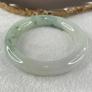 Type A Jelly Faint Green with Green Piao Hua Jadeite Bangle 77.72g Internal Diameter 55.4mm 11.8 by 12.0mm (Internal Line) - Huangs Jadeite and Jewelry Pte Ltd