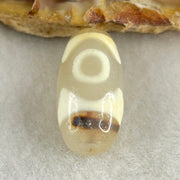 Natural Powerful Tibetan Old Oily Agate 3 Eyes Dzi Bead Heavenly Master (Tian Zhu) 三眼天诛 3.25g 20.4 by 10.5mm - Huangs Jadeite and Jewelry Pte Ltd