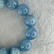 Natural Aquamarine Beads Bracelet 93.37g 19cm 17.5mm 13 Beads - Huangs Jadeite and Jewelry Pte Ltd