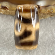 Natural Powerful Tibetan Old Oily Agate Patina Guiren Tairen Human Dzi Bead Totem Amulet Heavenly Master (Tian Zhu) 贵人天诛 4.92g 20.3 by 11.8mm - Huangs Jadeite and Jewelry Pte Ltd