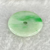 Type A Spicy Green Ping An Kou Jadeite 3.58g by 22.8 by 3.5mm - Huangs Jadeite and Jewelry Pte Ltd