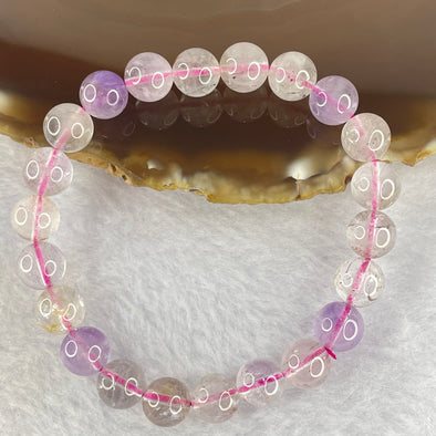 Natural super 7 Crystal Bracelet 19.26g 8.8mm 22beads - Huangs Jadeite and Jewelry Pte Ltd