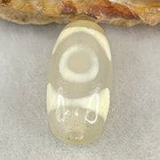 Natural Powerful Tibetan Old Oily Agate 3 Eyes Dzi Bead Heavenly Master (Tian Zhu) 三眼天诛 3.05g 19.9 by 10.4mm - Huangs Jadeite and Jewelry Pte Ltd