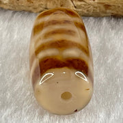 Natural Powerful Tibetan Old Oily Agate Sky Door Serenity 1 Eye Dzi Bead Heavenly Master (Tian Zhu) 一眼天门天诛 4.85g 20.4 by 11.7mm - Huangs Jadeite and Jewelry Pte Ltd