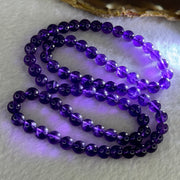 Good Grade Natural Amethyst Necklace 40.42g 54cm 7.3mm 79 Beads - Huangs Jadeite and Jewelry Pte Ltd