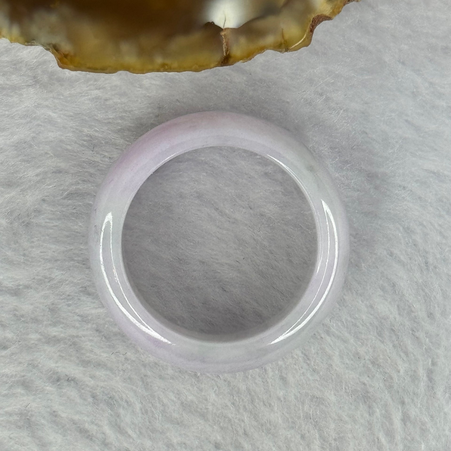 Type A Lavender Jadeite Ring 7.00g 10.2 by 3.6mm US9.5 HK21 - Huangs Jadeite and Jewelry Pte Ltd