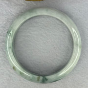 Type A 3 Greens Piao Hua Jadeite Bangle 64.25g Internal Diameter 57.5mm  15.4 by 8.3mm (Internal Lines) - Huangs Jadeite and Jewelry Pte Ltd