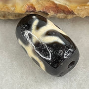 Natural Powerful Tibetan Old Oily Red White Agate Patina Guiren Tairen Human Benefactor Dzi Bead Heavenly Master (Tian Zhu) 贵人天珠 3.37g 18.2 by 10.7mm - Huangs Jadeite and Jewelry Pte Ltd