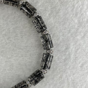 Natural Black Rutilated Quartz Lulu Tong Bracelet 16.33g 16.5cm 6.4mm 17 Lulu Tong - Huangs Jadeite and Jewelry Pte Ltd